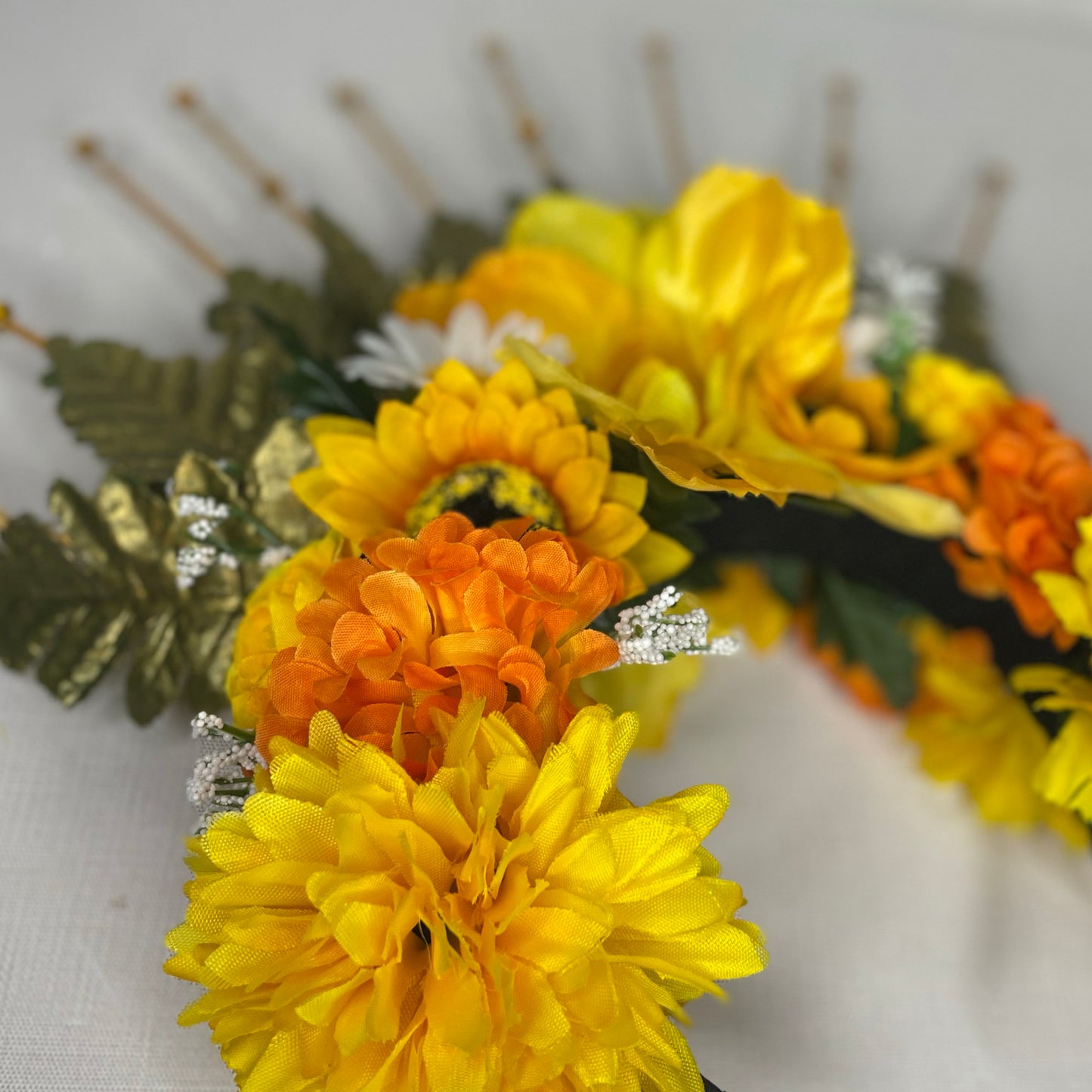 Day of the Dead  Headpiece - Sunflowers