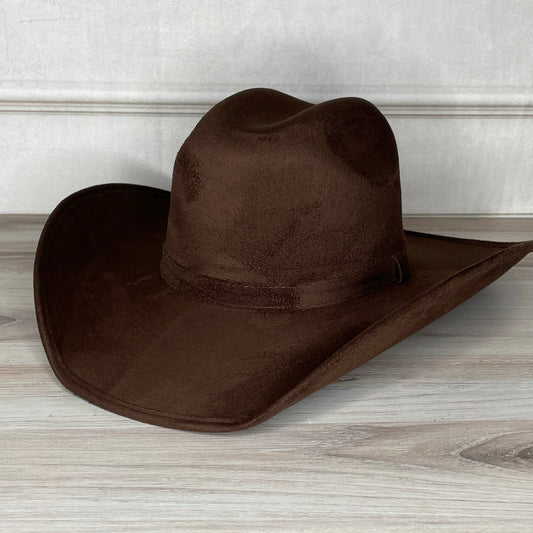 Western Cowboy Suede Hat - Unisex