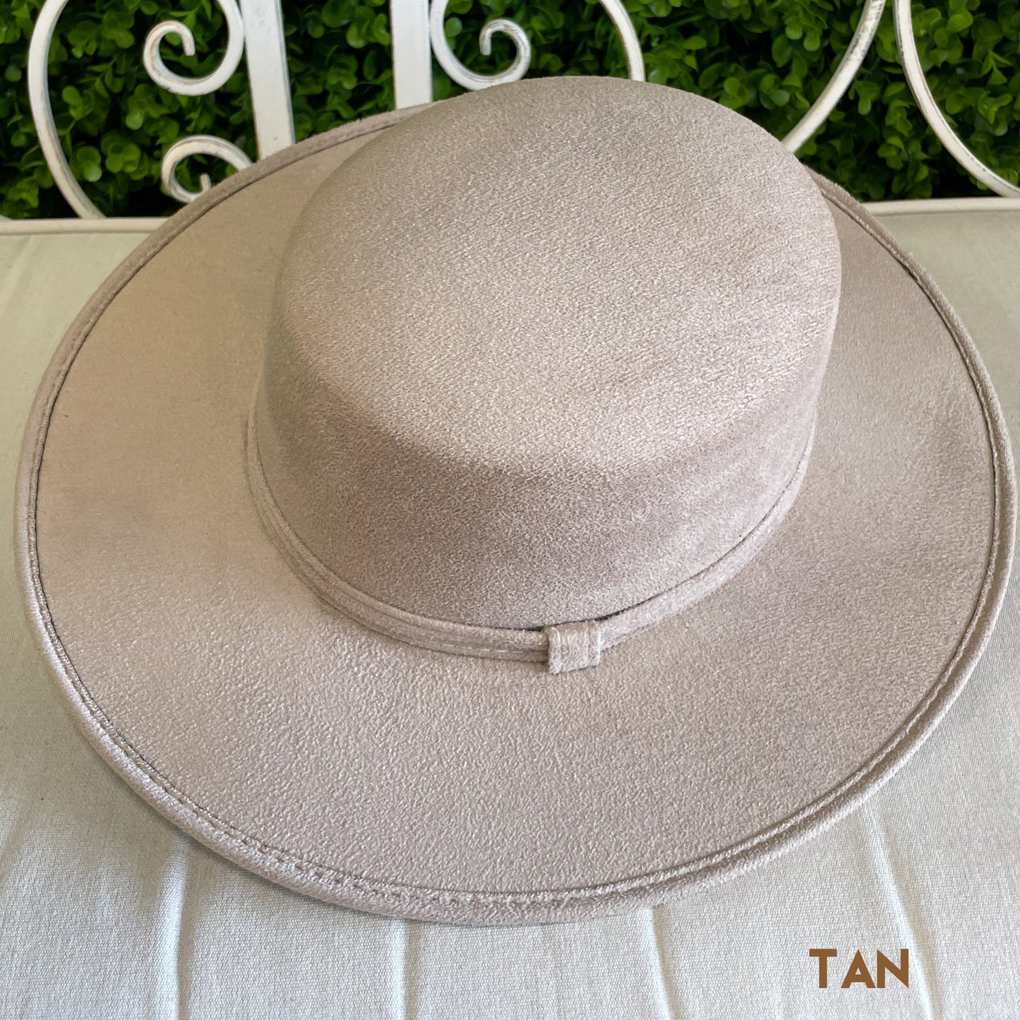 Boater Suede Hat for Women