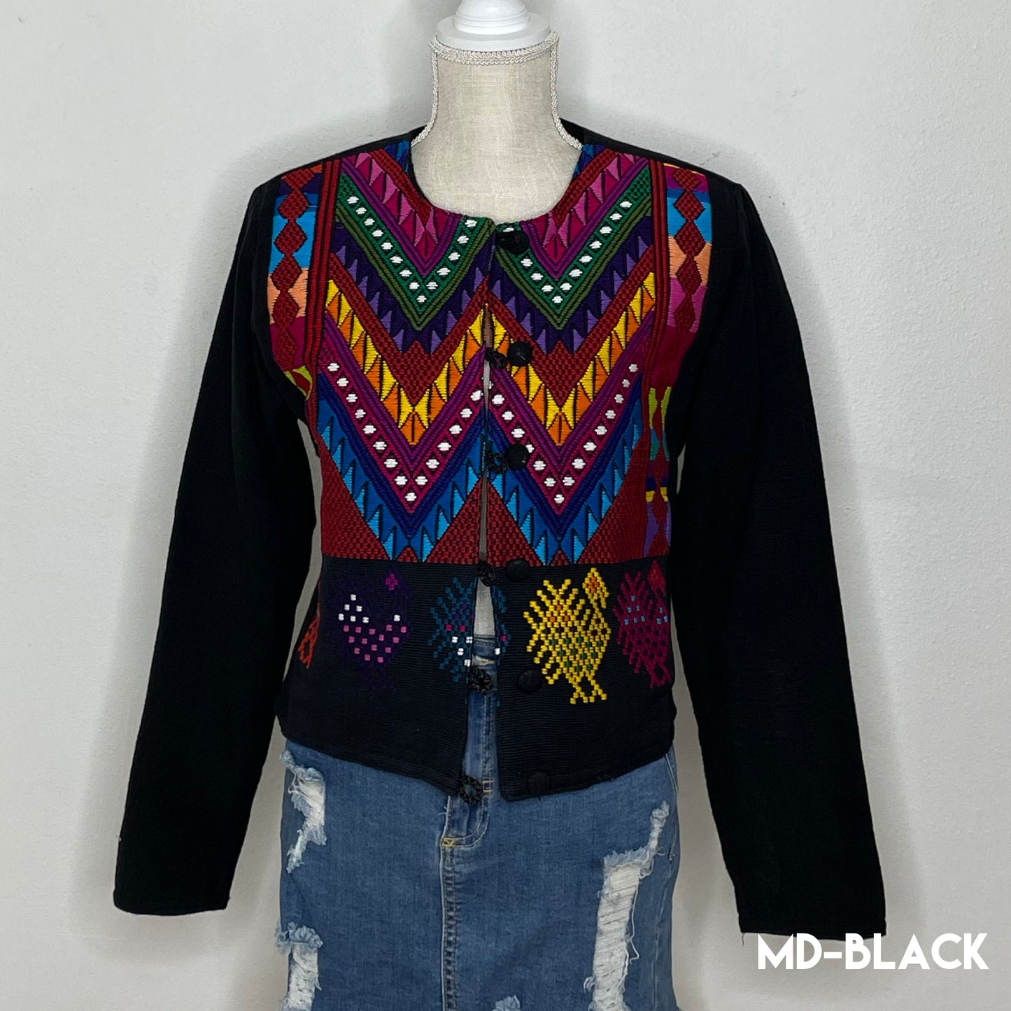 Mexican Embroidered Bolero Jacket - Maya