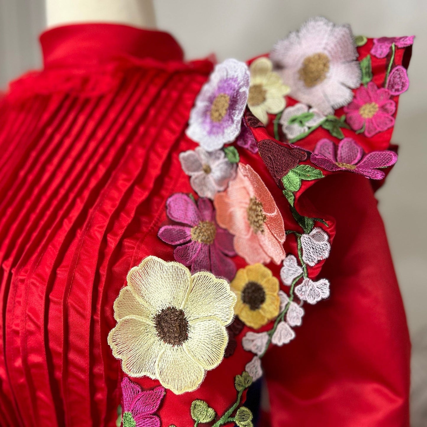 Adelita Escaramuza Charra Dress - 3D Fowers Adelita Escaramuza Charra Dress - 3D Fowers