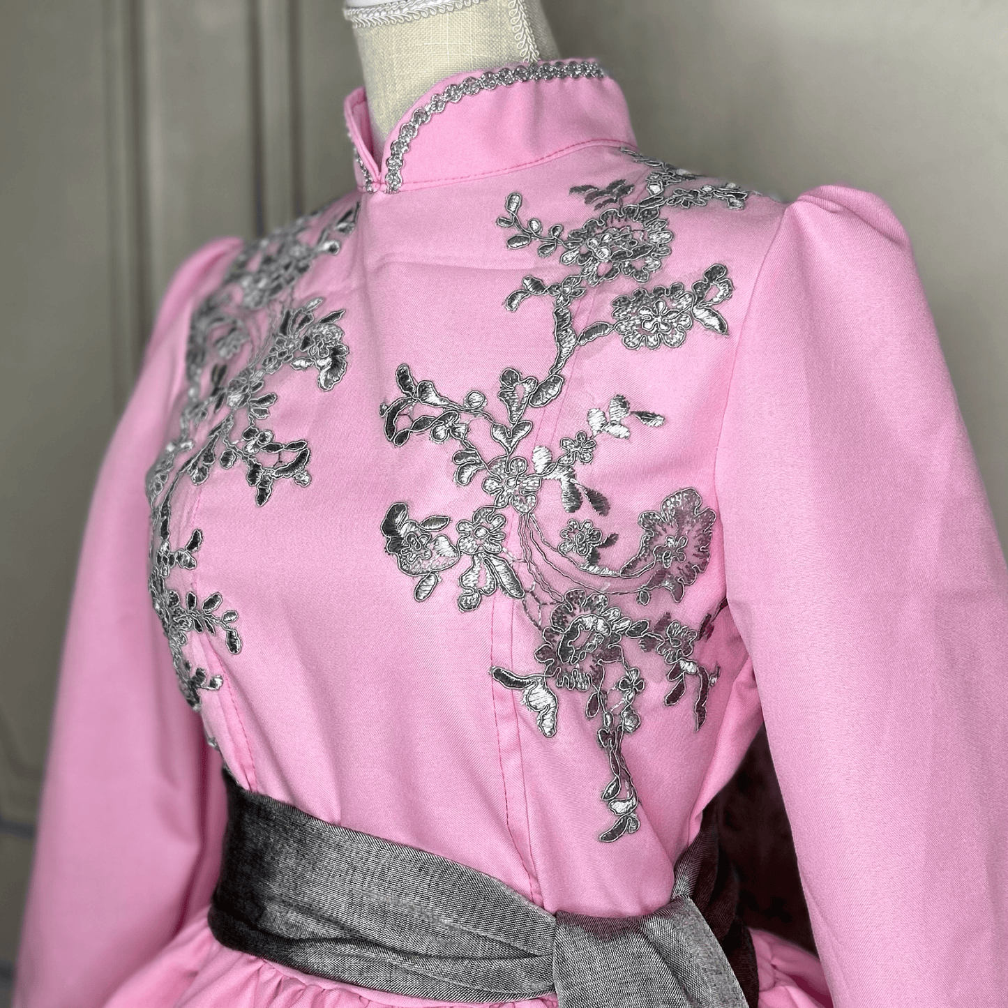 Adelita Escaramuza Charra Dress - Pink & Silver Adelita Escaramuza Charra Dress - Pink & Silver