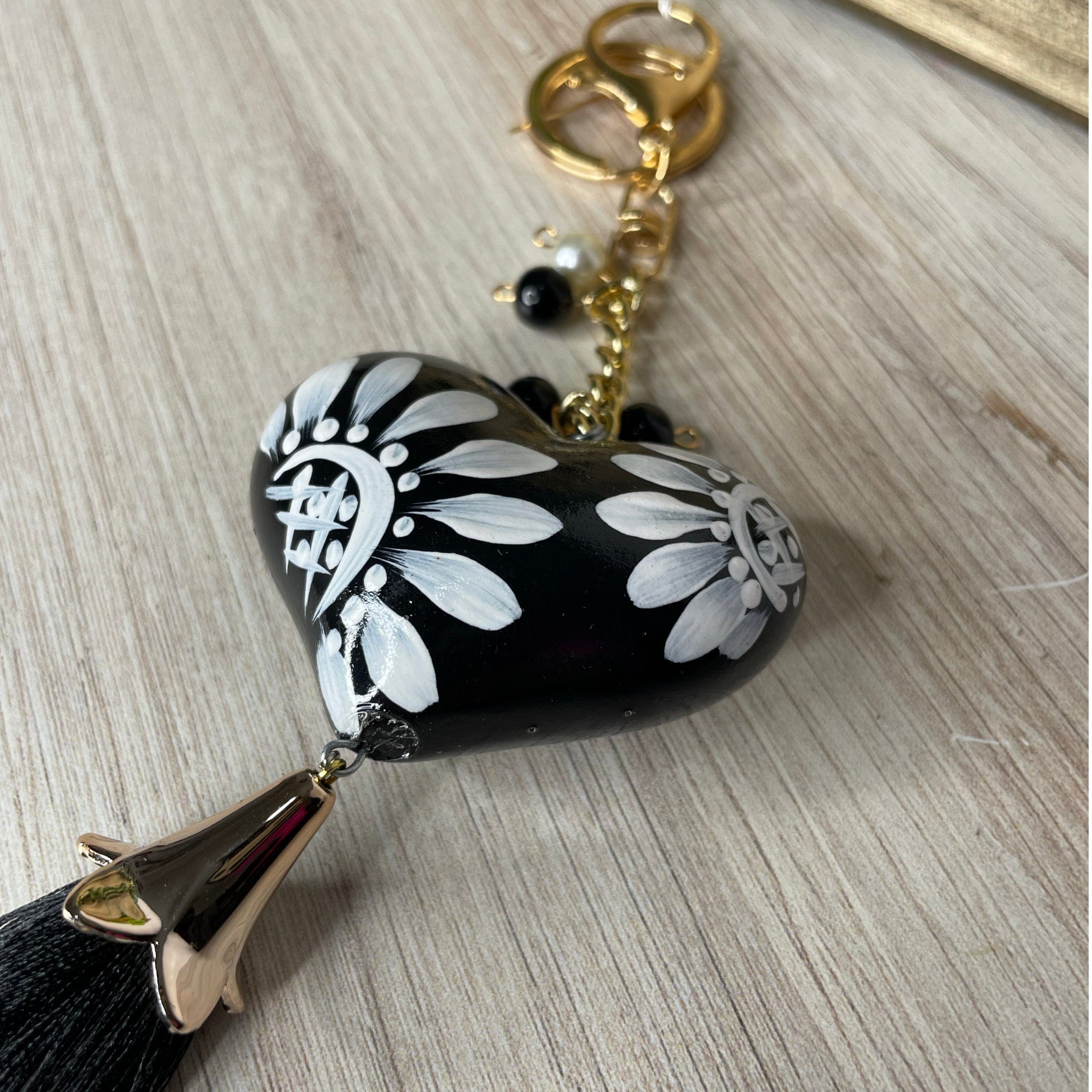 Ceramic Heart Keychain – Camelia Mexican Boutique