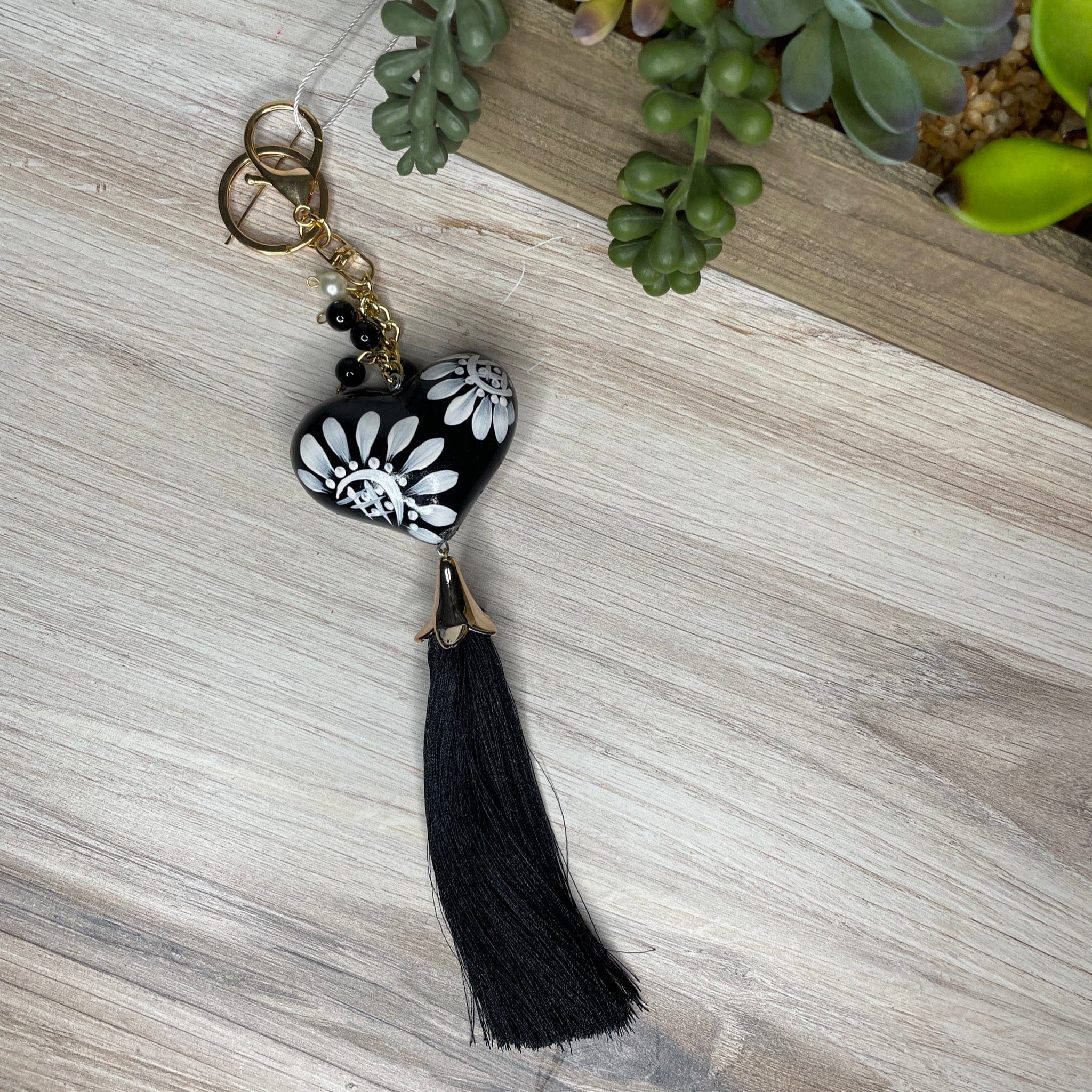 Ceramic Heart Keychain – Camelia Mexican Boutique