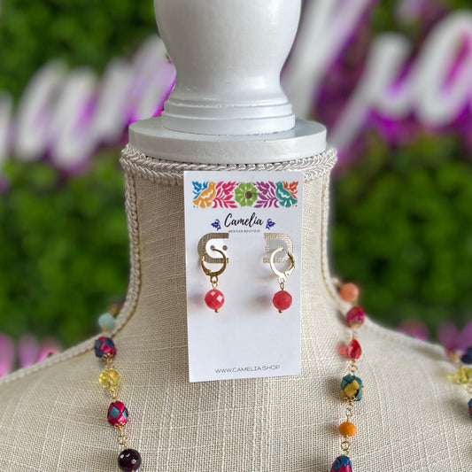 Ceramic Heart Necklace Set - Palm Beads Ceramic Heart Necklace Set - Palm Beads
