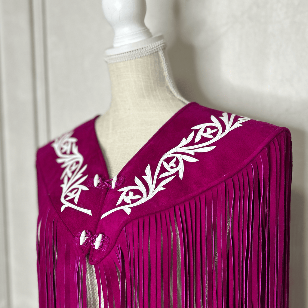 Chalina Tamaulipeca Leather Fringed Cape Chalina Tamaulipeca Leather Fringed Cape