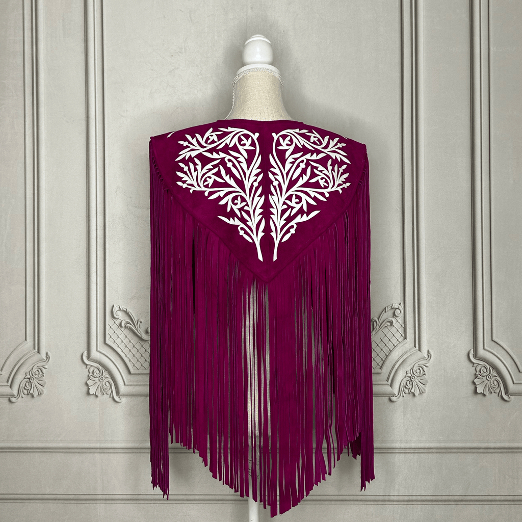 Chalina Tamaulipeca Leather Fringed Cape Chalina Tamaulipeca Leather Fringed Cape