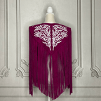 Chalina Tamaulipeca Leather Fringed Cape Chalina Tamaulipeca Leather Fringed Cape