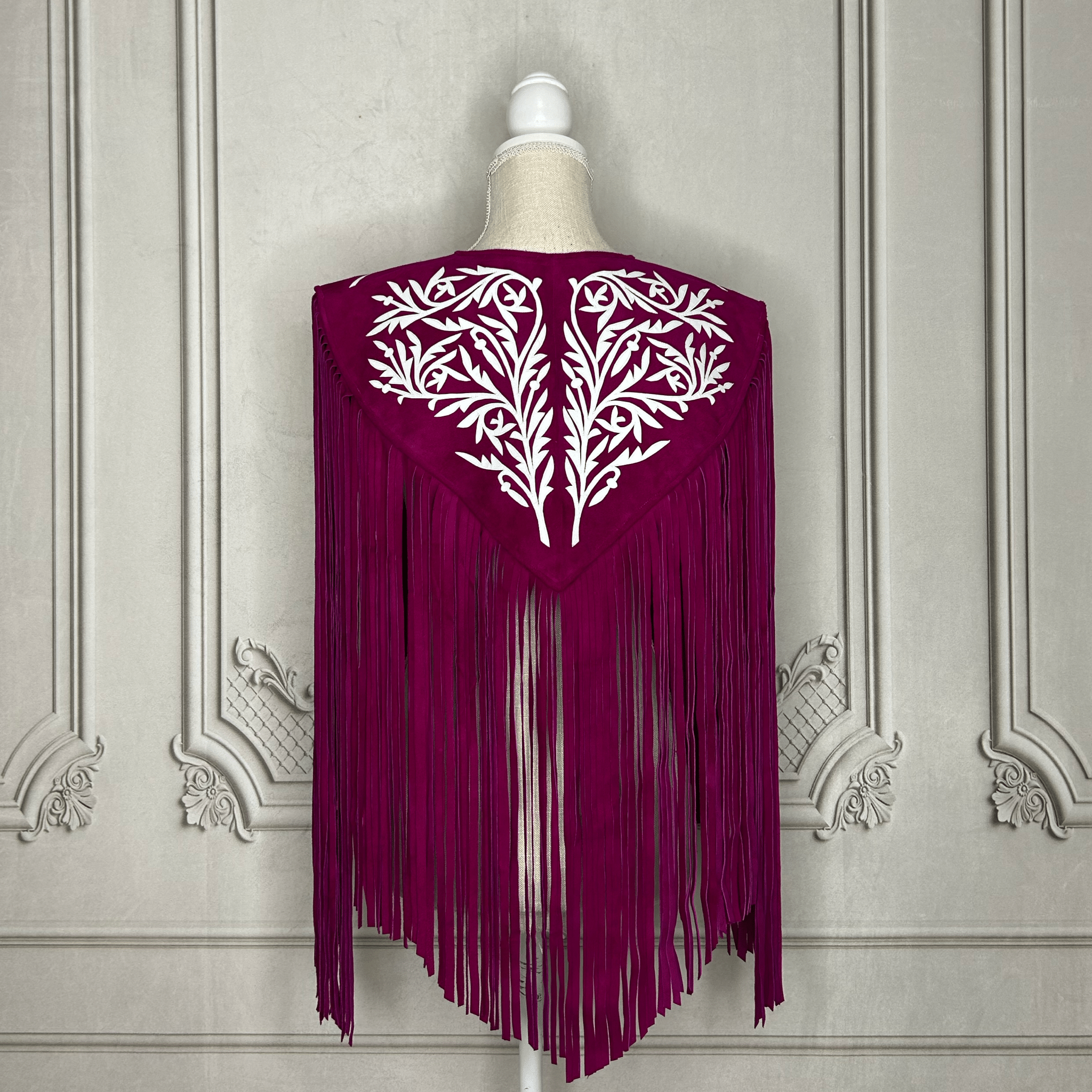 Chalina Tamaulipeca Leather Fringed Cape Chalina Tamaulipeca Leather Fringed Cape