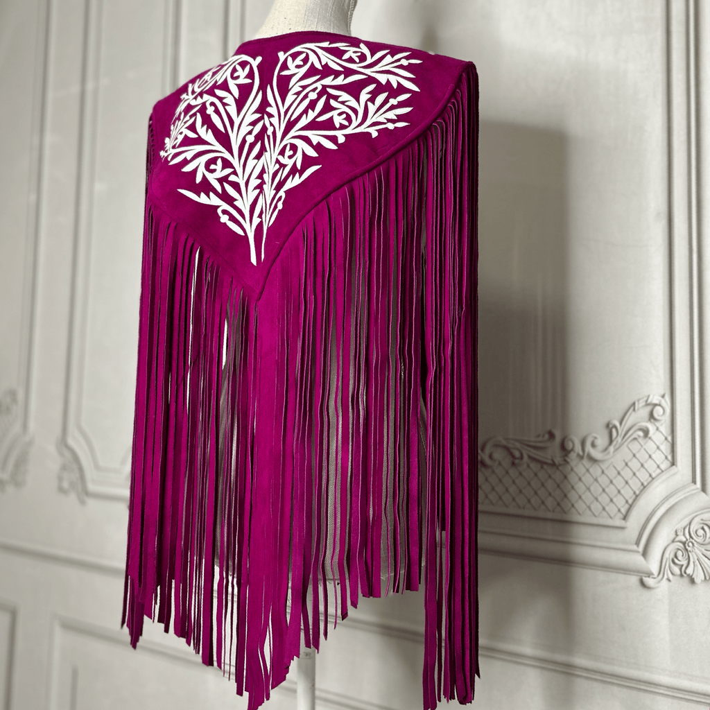 Chalina Tamaulipeca Leather Fringed Cape Chalina Tamaulipeca Leather Fringed Cape