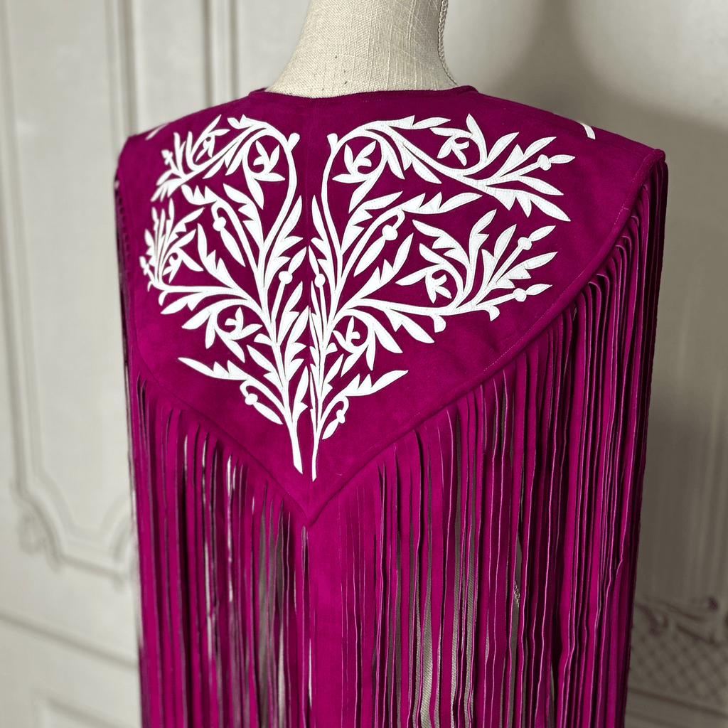 Chalina Tamaulipeca Leather Fringed Cape Chalina Tamaulipeca Leather Fringed Cape