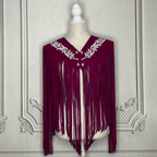 Chalina Tamaulipeca Leather Fringed Cape Chalina Tamaulipeca Leather Fringed Cape