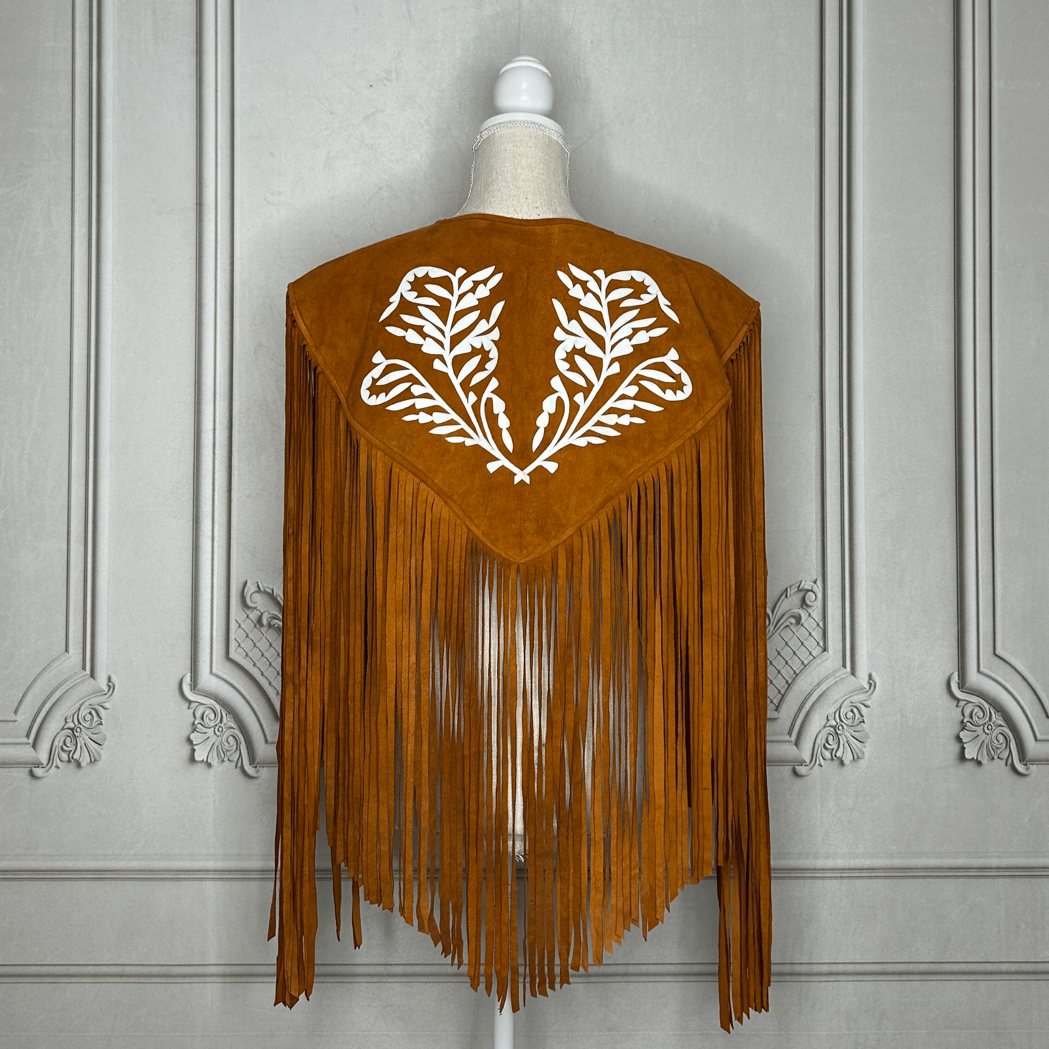 Chalina Tamaulipeca Leather Fringed Cape Chalina Tamaulipeca Leather Fringed Cape