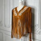 Chalina Tamaulipeca Leather Fringed Cape Chalina Tamaulipeca Leather Fringed Cape