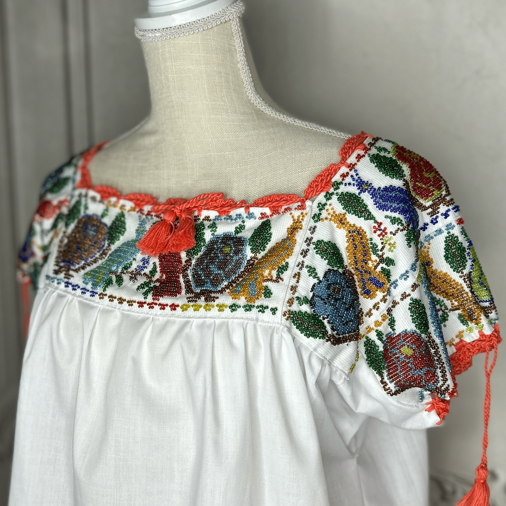 Chaquira Beaded Embroidered Blouse Chaquira Beaded Embroidered Blouse