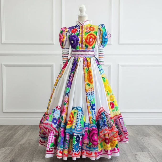 Chiapas de Corzo Adelita Escaramuza Dress Chiapas de Corzo Adelita Escaramuza Dress