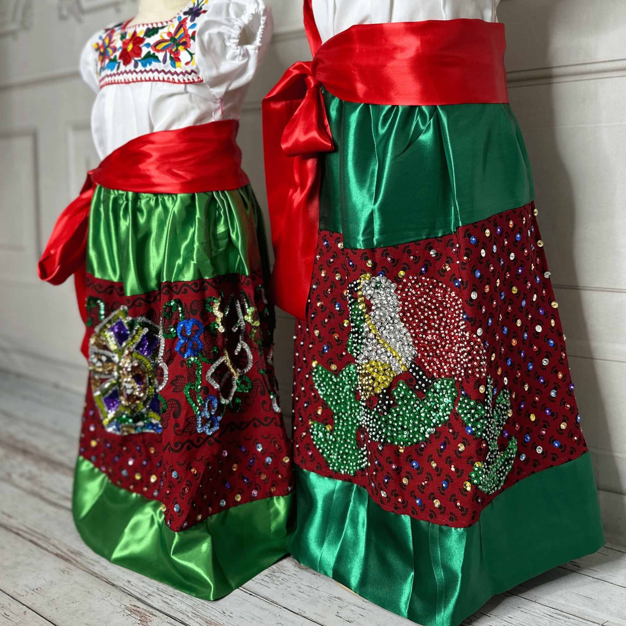 China Poblana Skirt - Girls China Poblana Skirt - Girls