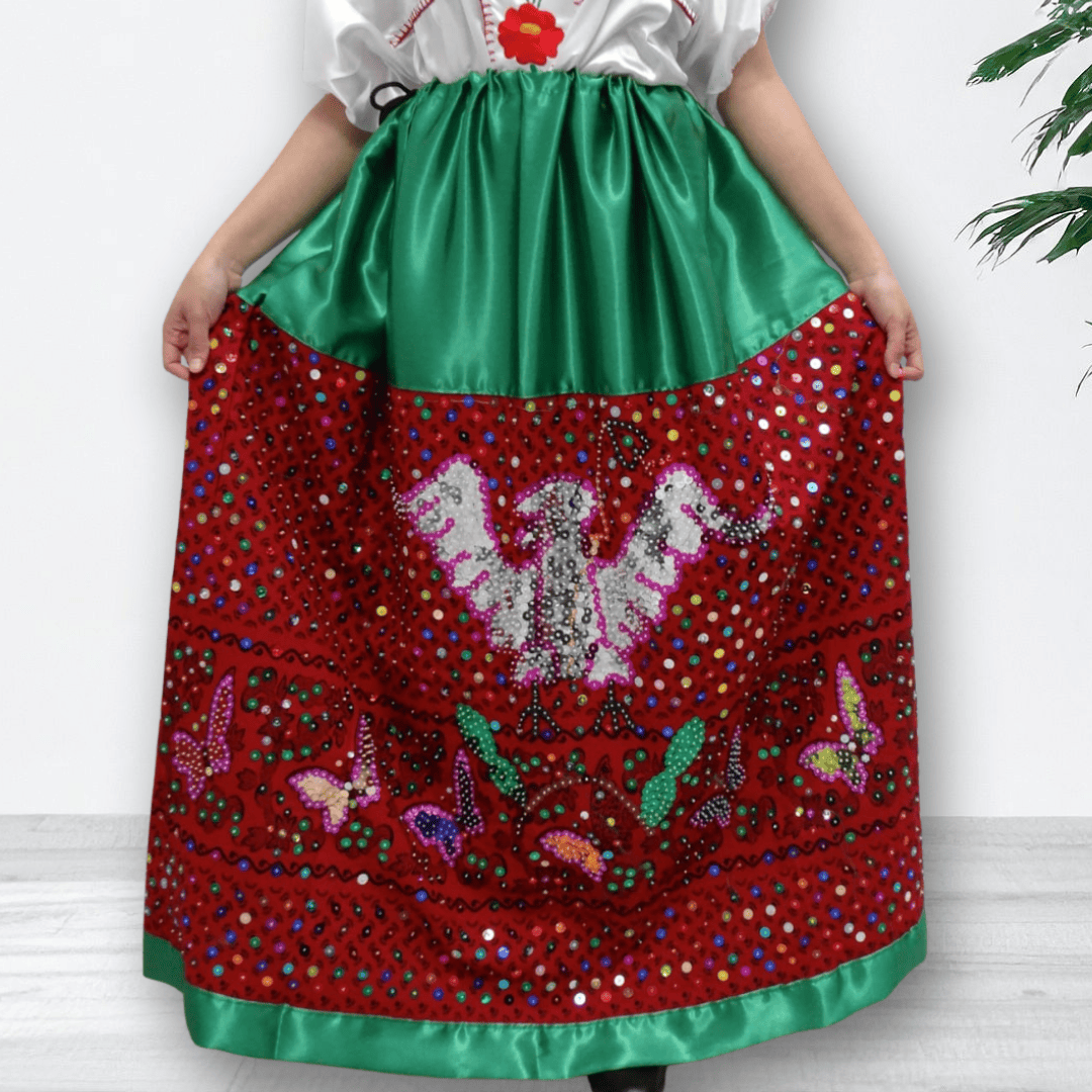 China Poblana Skirt - Girls China Poblana Skirt - Girls