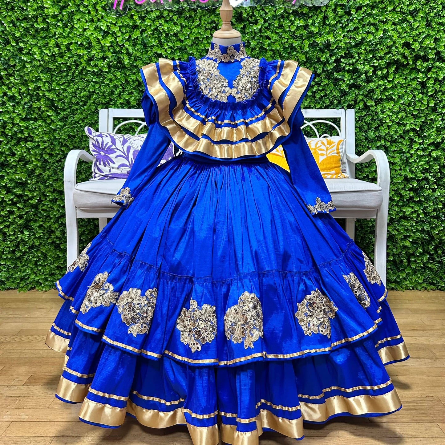 (Copy) Mexican Charro Dress for Girls - Red Roses (Copy) Mexican Charro Dress for Girls - Red Roses