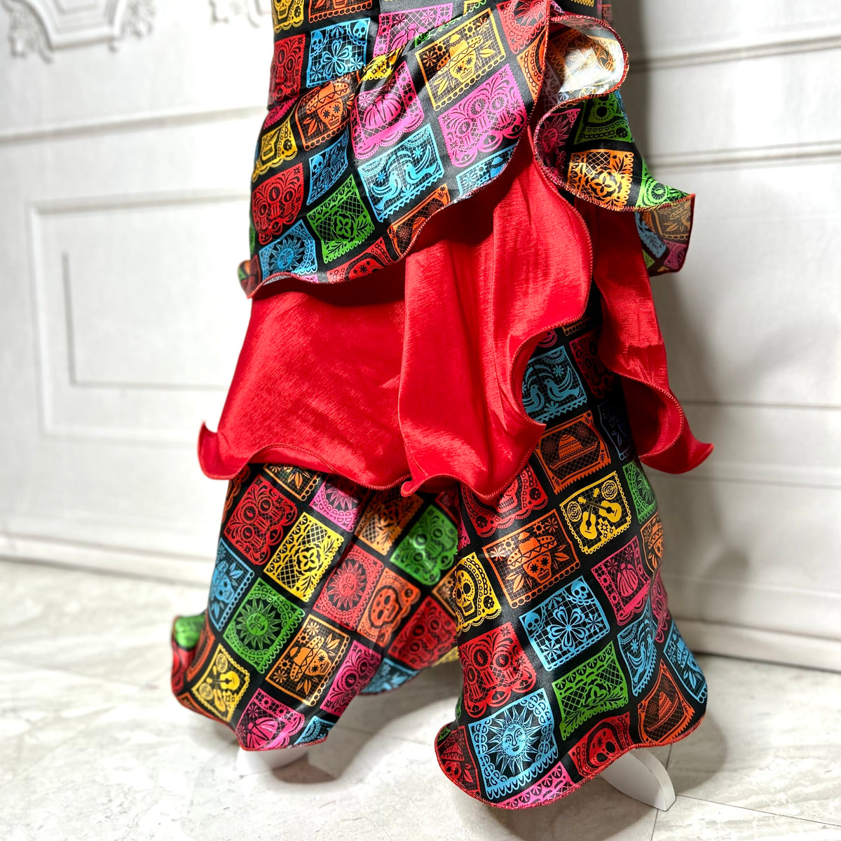 Day of the Dead Bustier and Skirt - Mermaid Cut Day of the Dead Bustier and Skirt - Mermaid Cut