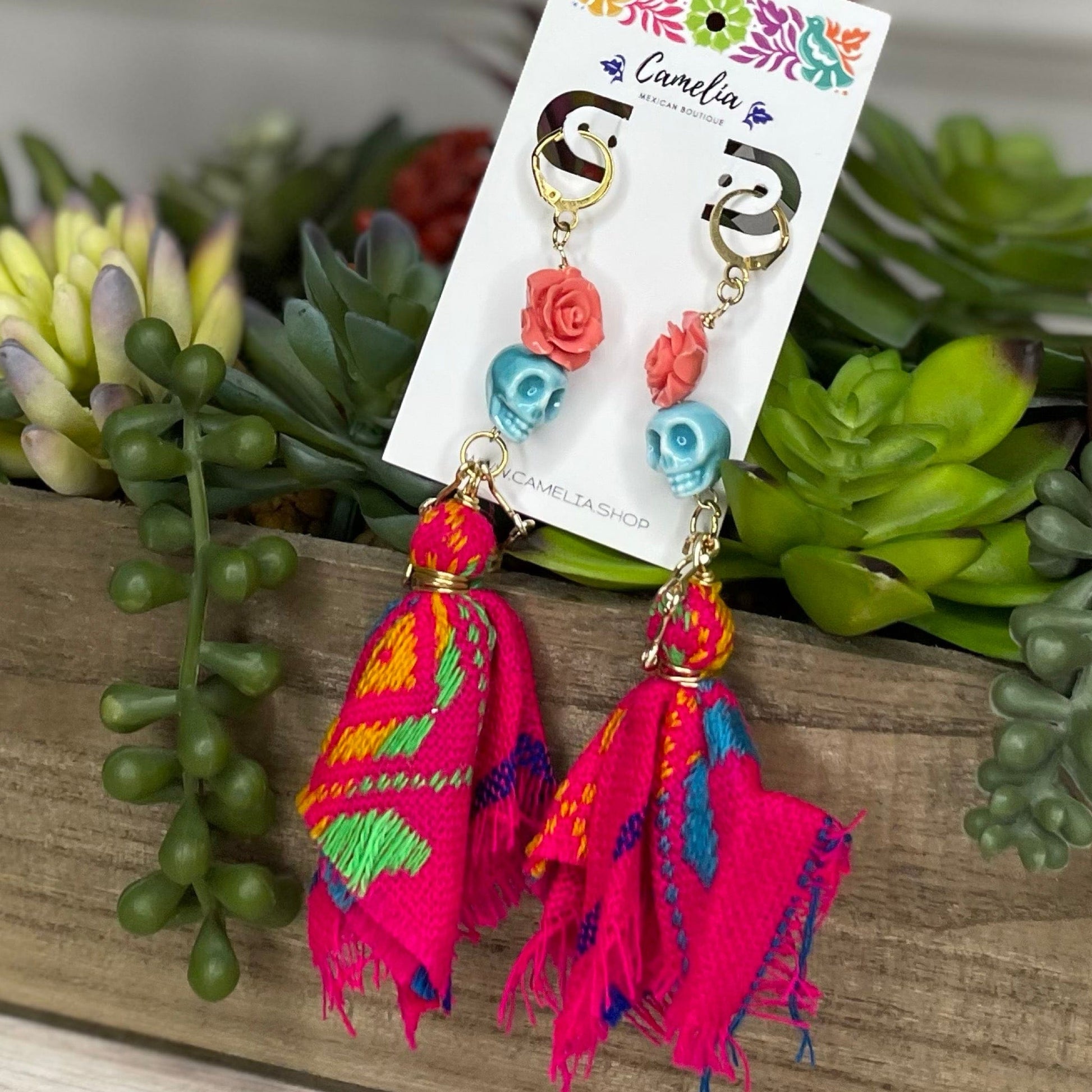 Day of the Dead Catrina Earrings Cambaya