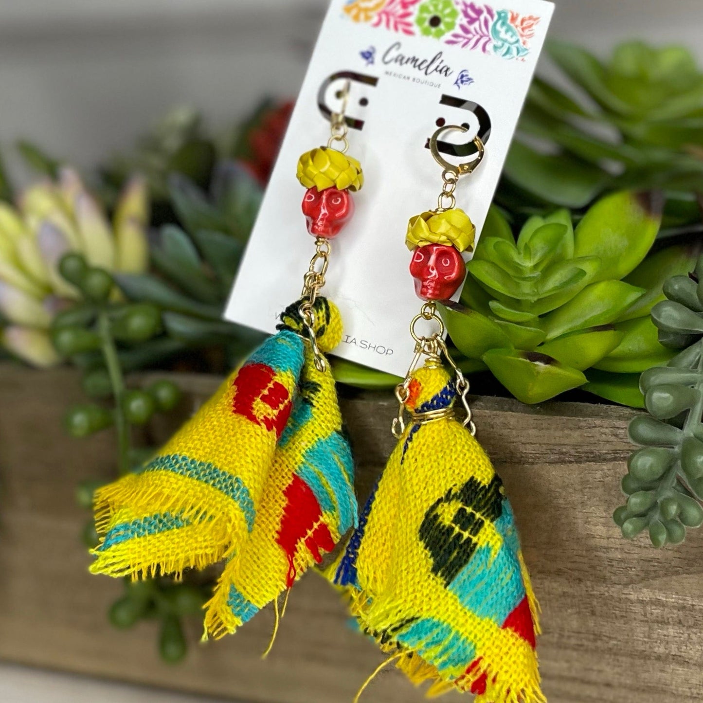 Day of the Dead Catrina Earrings Cambaya