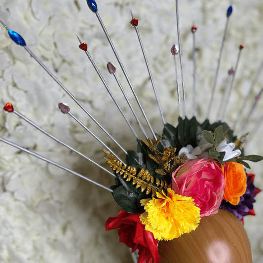 Day of the Dead  Headpiece - gold leaf Day of the Dead  Headpiece - gold leaf