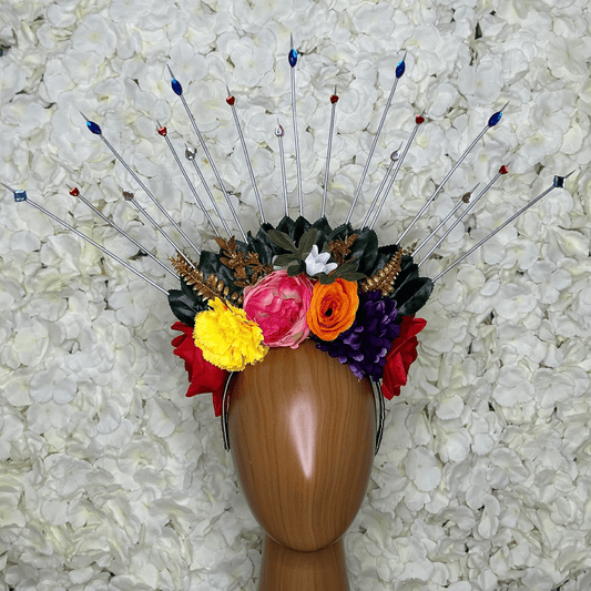 Day of the Dead  Headpiece - gold leaf Day of the Dead  Headpiece - gold leaf