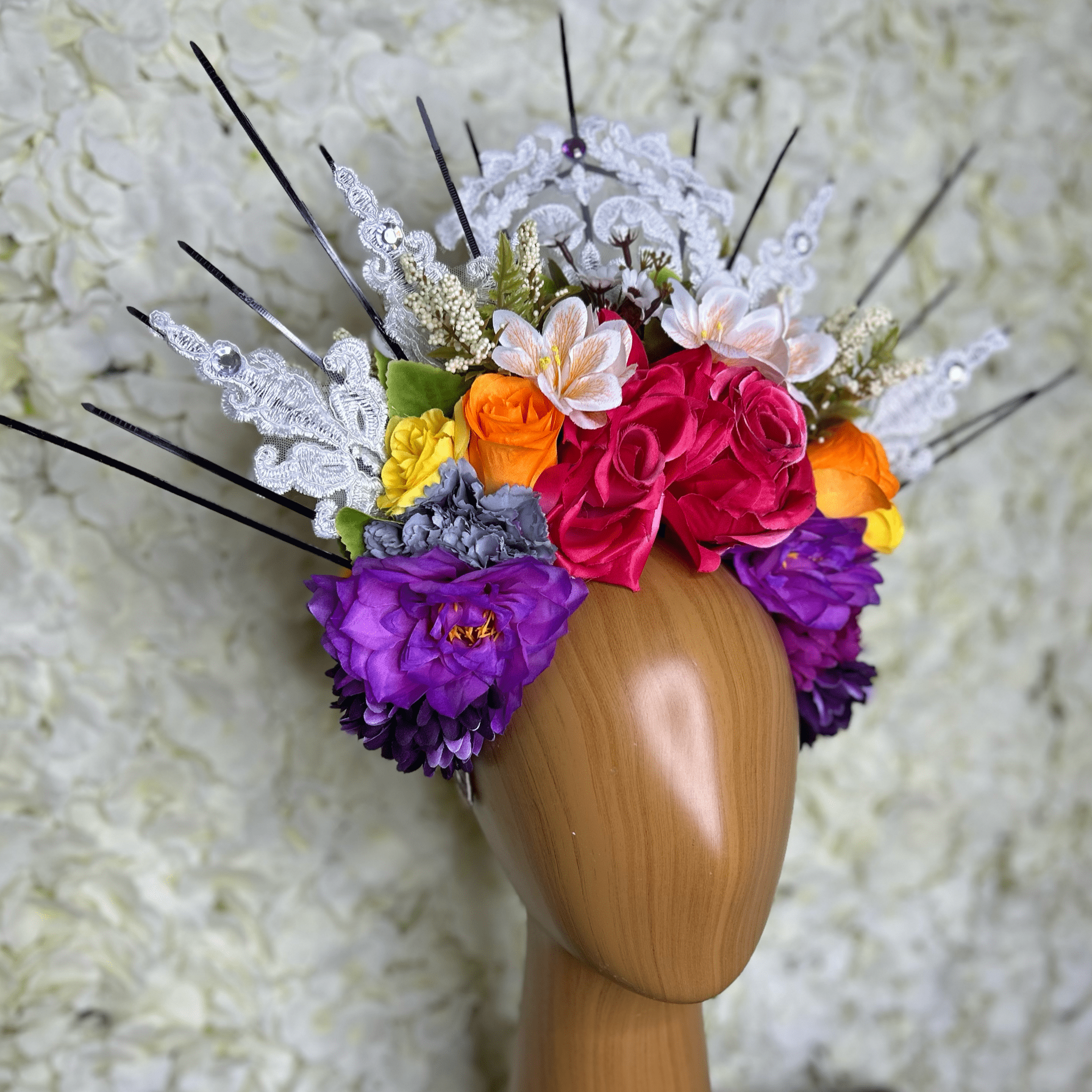 Day of the Dead  Headpiece - Laced Crown Day of the Dead  Headpiece - Laced Crown