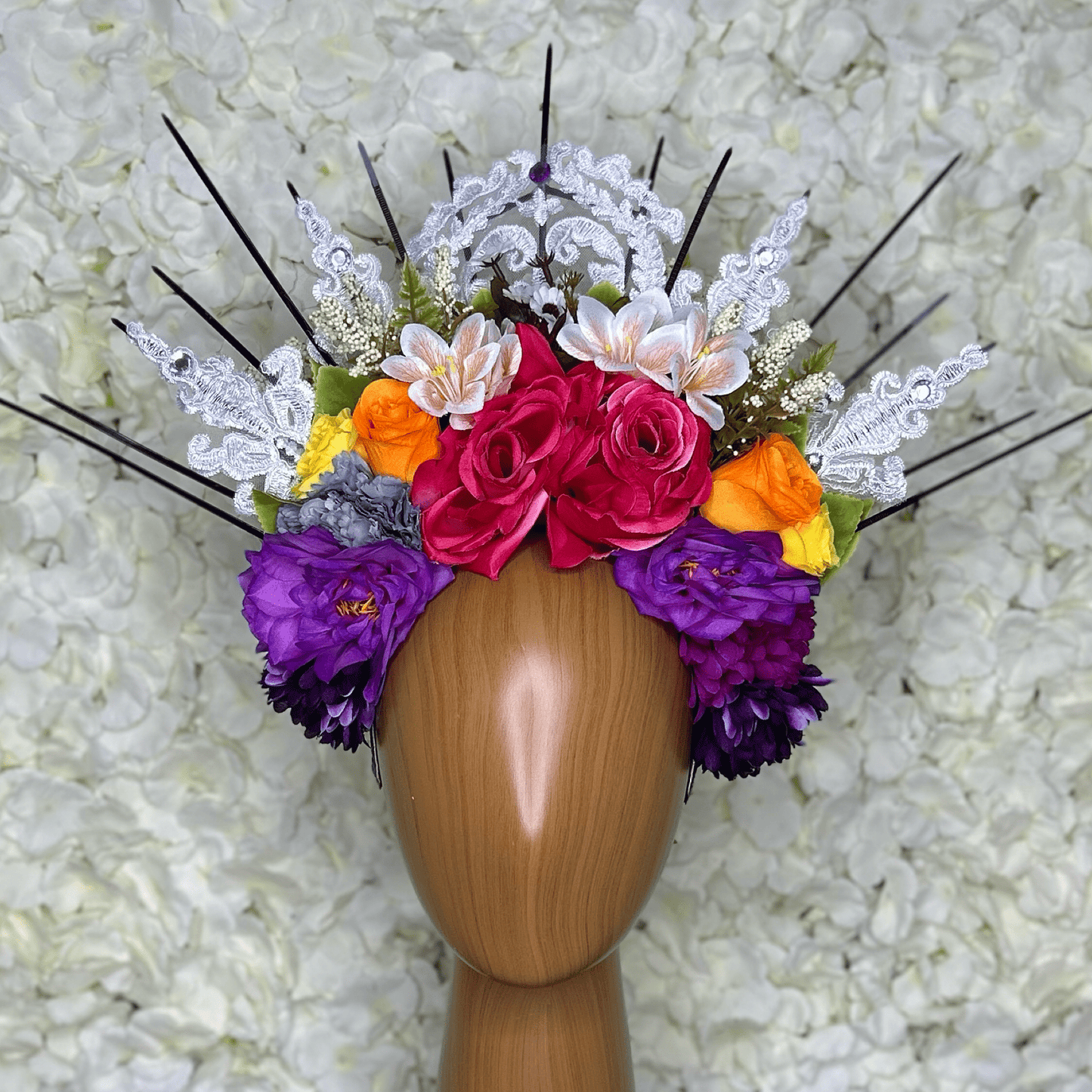 Day of the Dead  Headpiece - Laced Crown Day of the Dead  Headpiece - Laced Crown