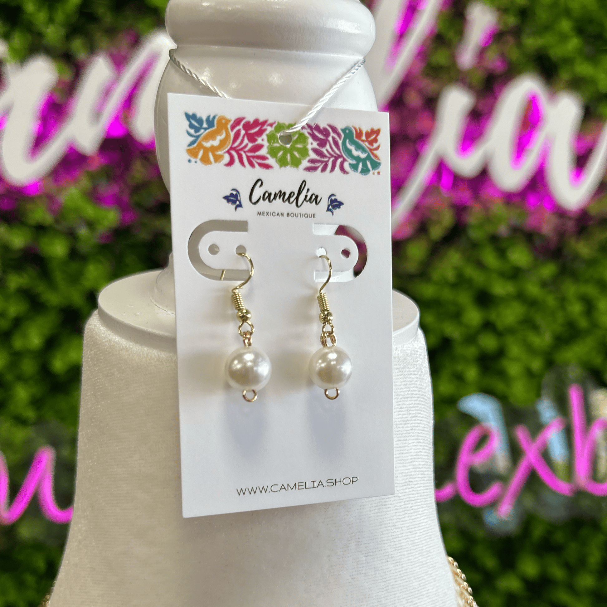 Day of the Dead Necklace Set - Ceramic Catrina  - Blue Day of the Dead Necklace Set - Ceramic Catrina  - Blue