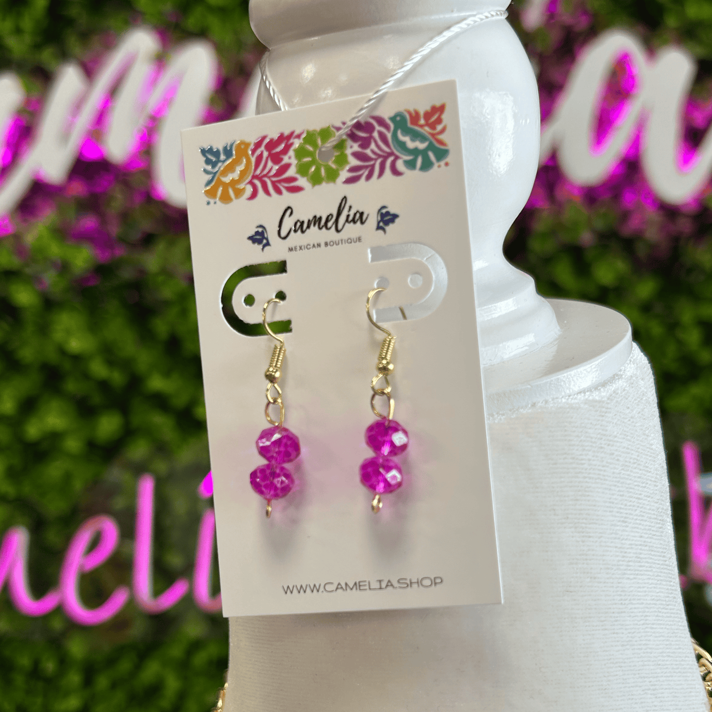 Day of the Dead Necklace Set - Ceramic Heart - Pink Day of the Dead Necklace Set - Ceramic Heart - Pink