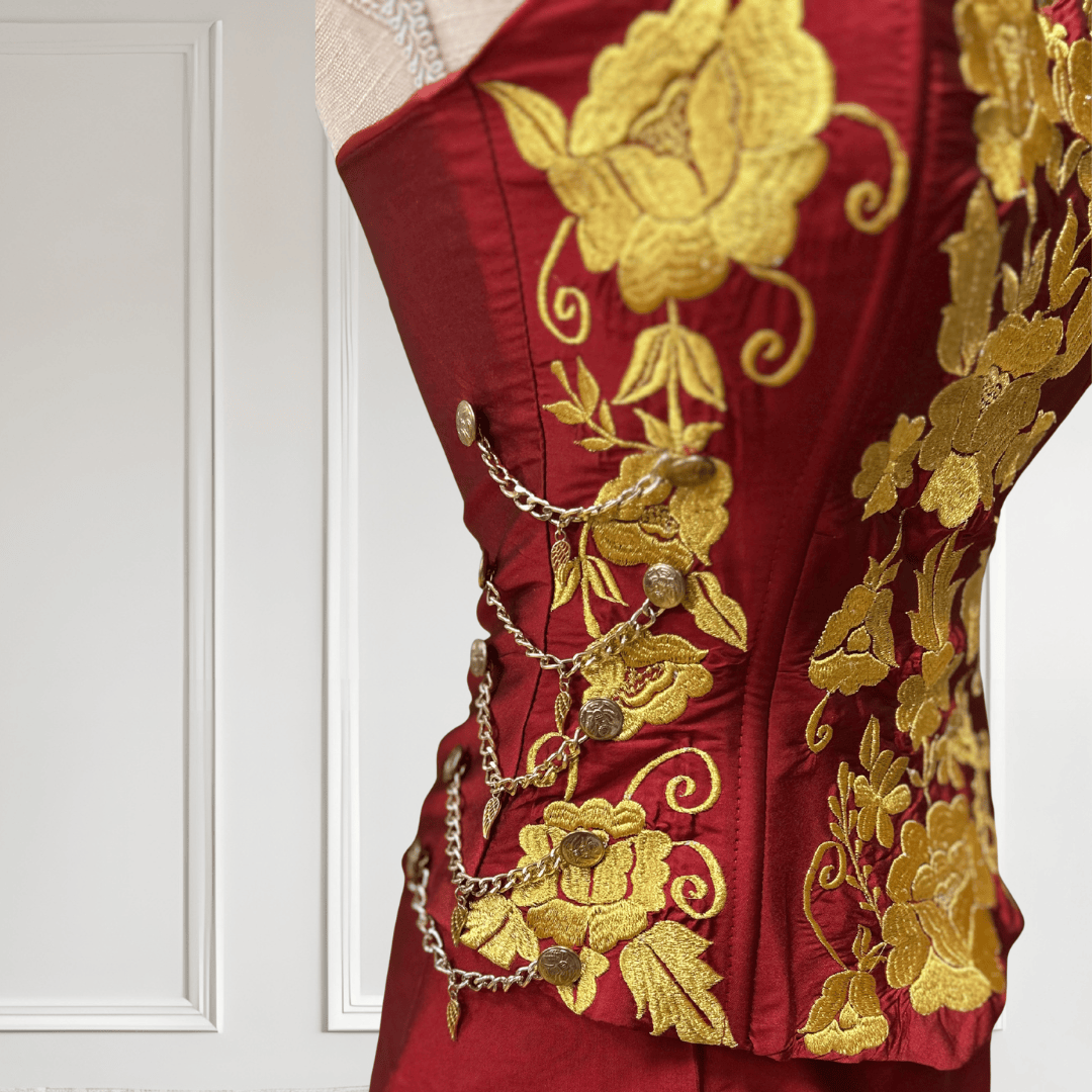 Embroidered Mexican Evening Charra Dress Embroidered Mexican Evening Charra Dress