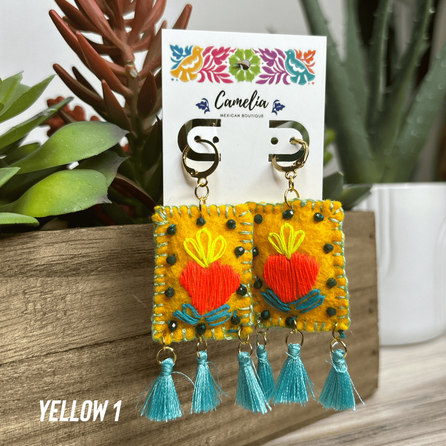 Embroidered Milagritos Earring