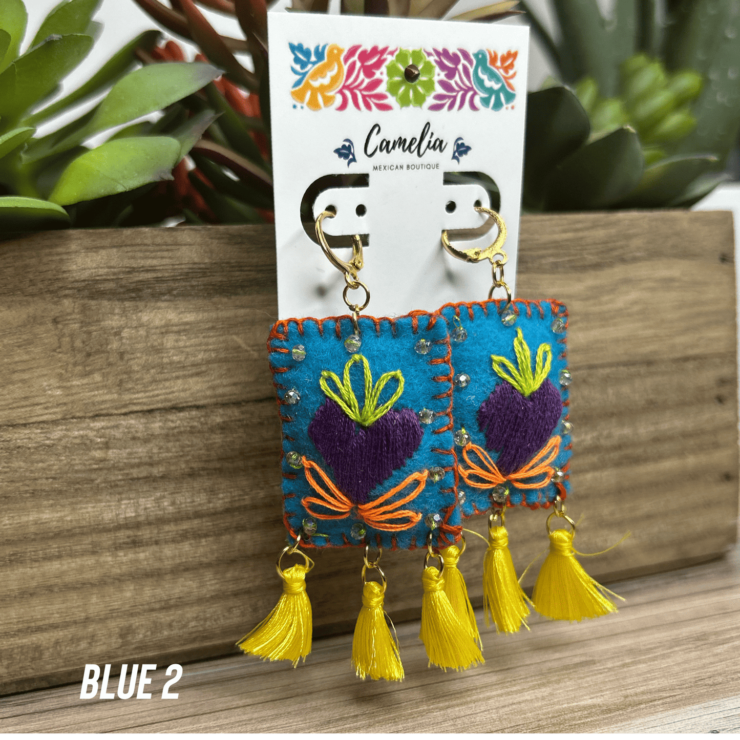 Embroidered Milagritos Earring