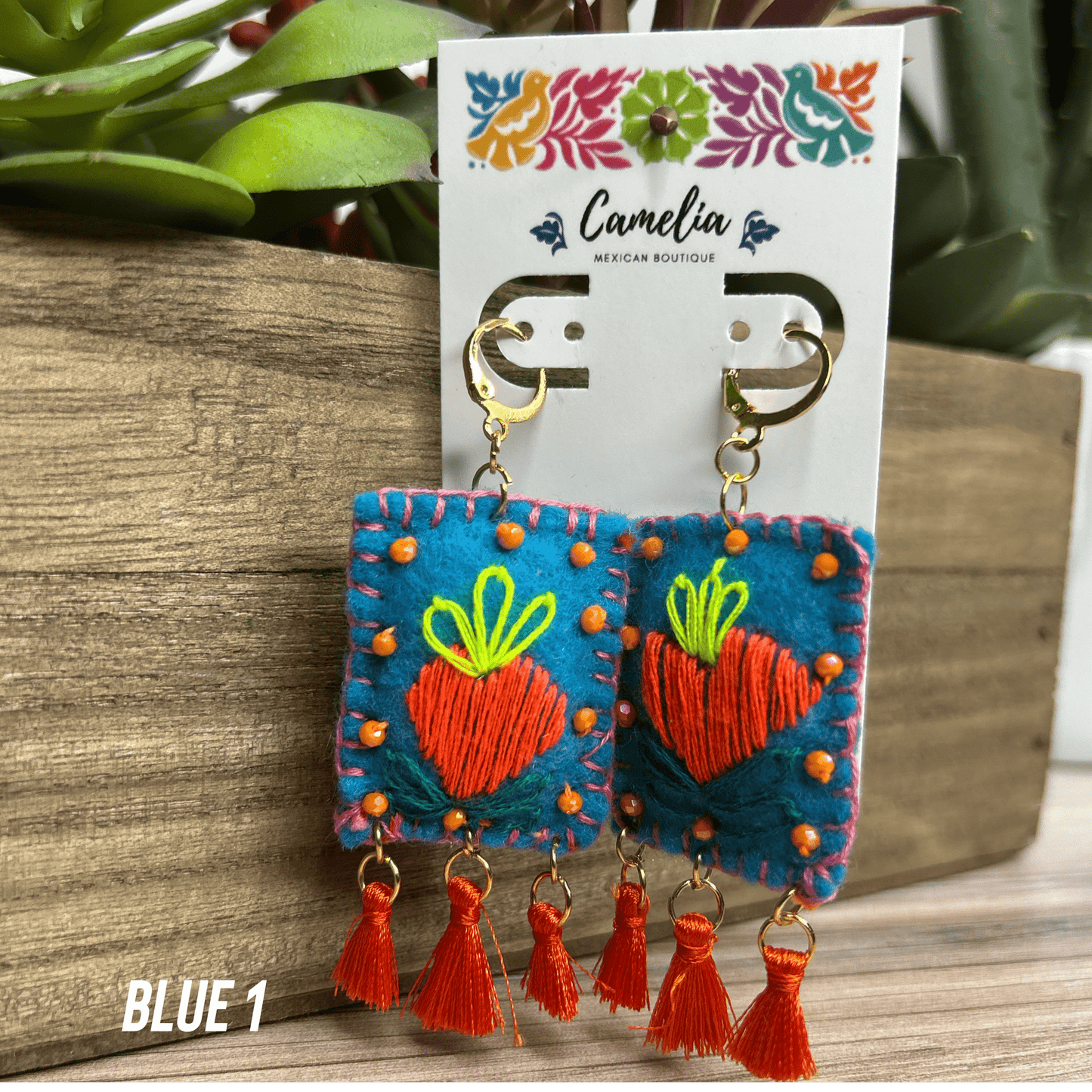 Embroidered Milagritos Earring