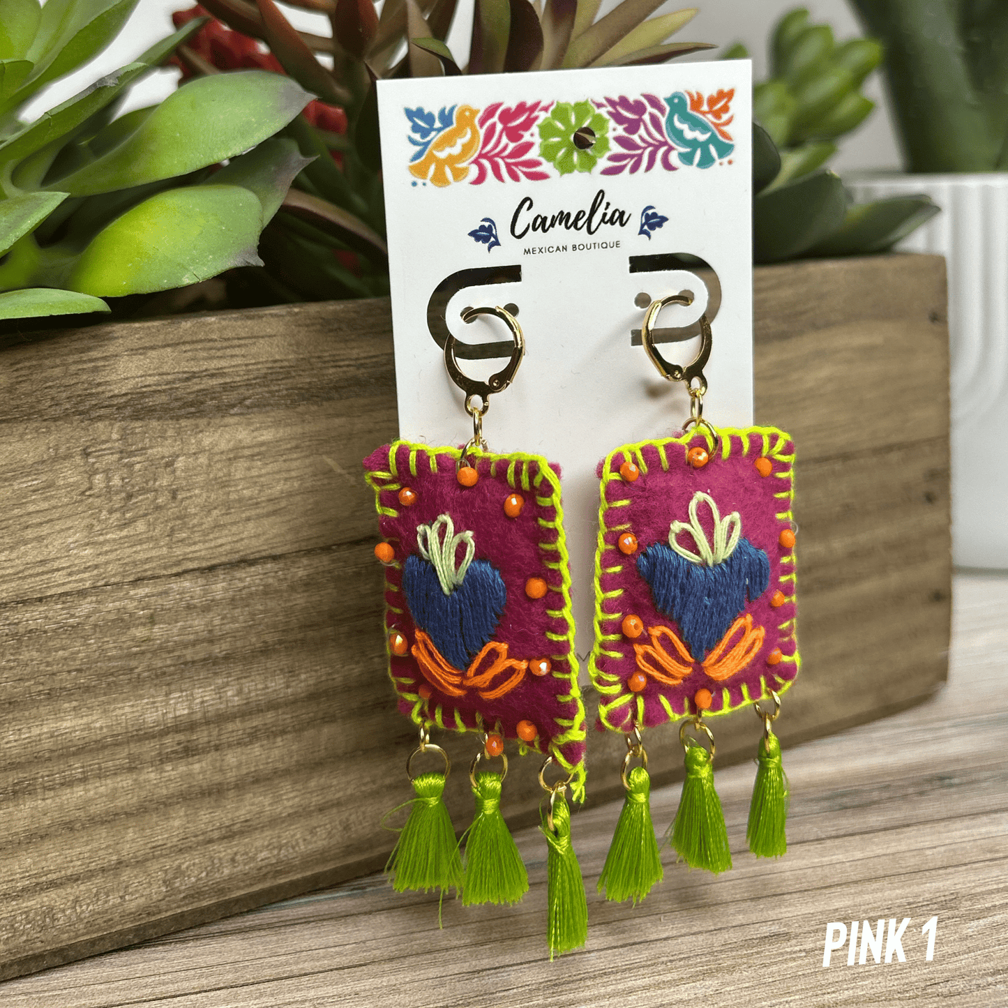 Embroidered Milagritos Earring