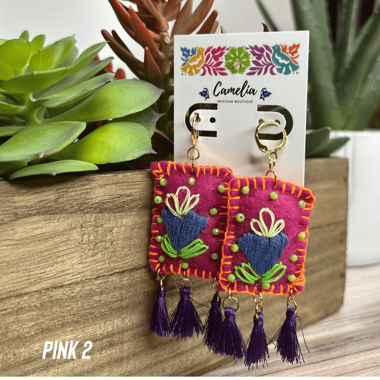 Embroidered Milagritos Earring