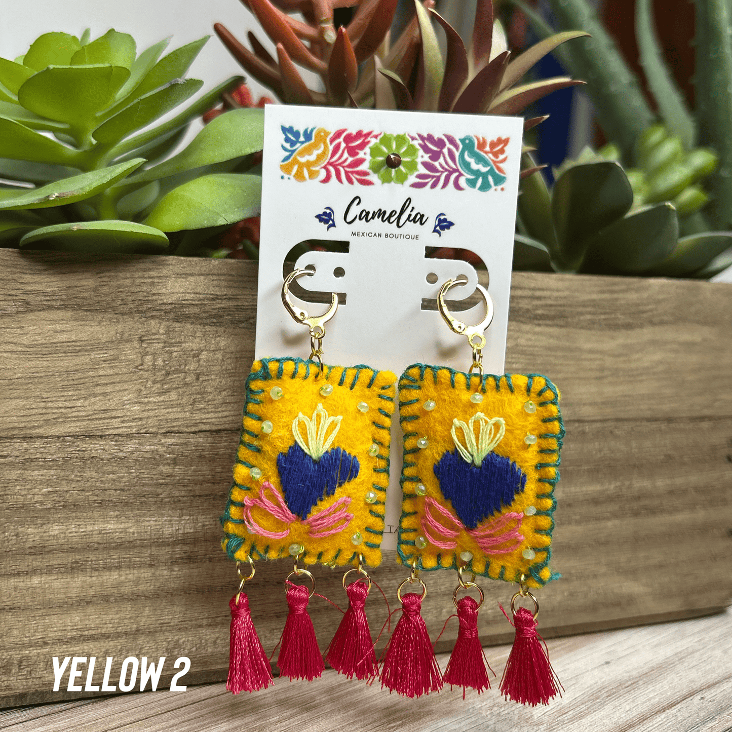 Embroidered Milagritos Earring