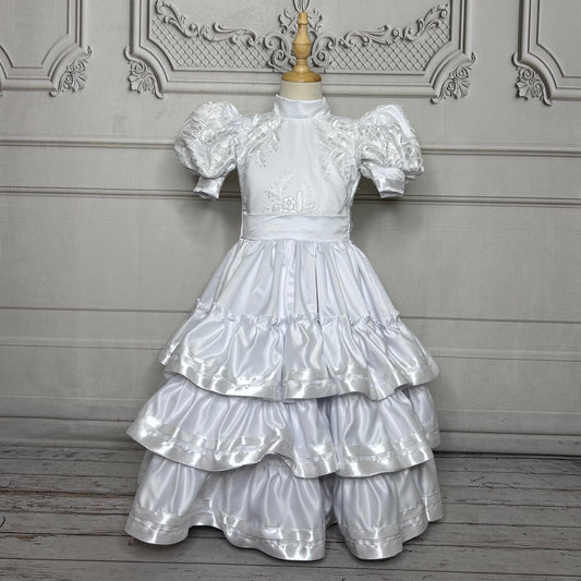 Escaramuza Baptism Communion Dress for Girls Escaramuza Baptism Communion Dress for Girls
