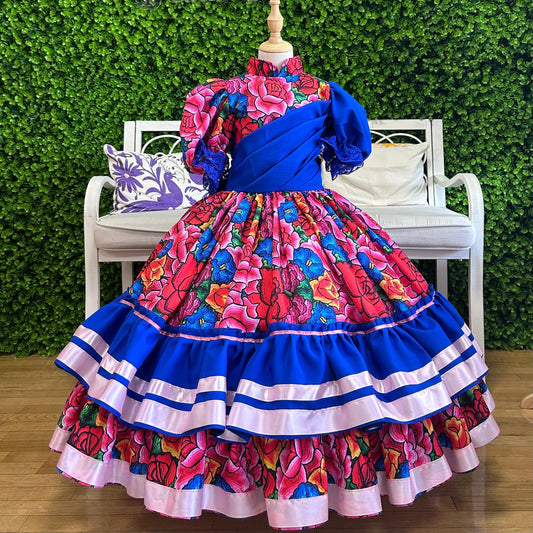 Escaramuza Dress for Girls - Oaxaca Escaramuza Dress for Girls - Oaxaca