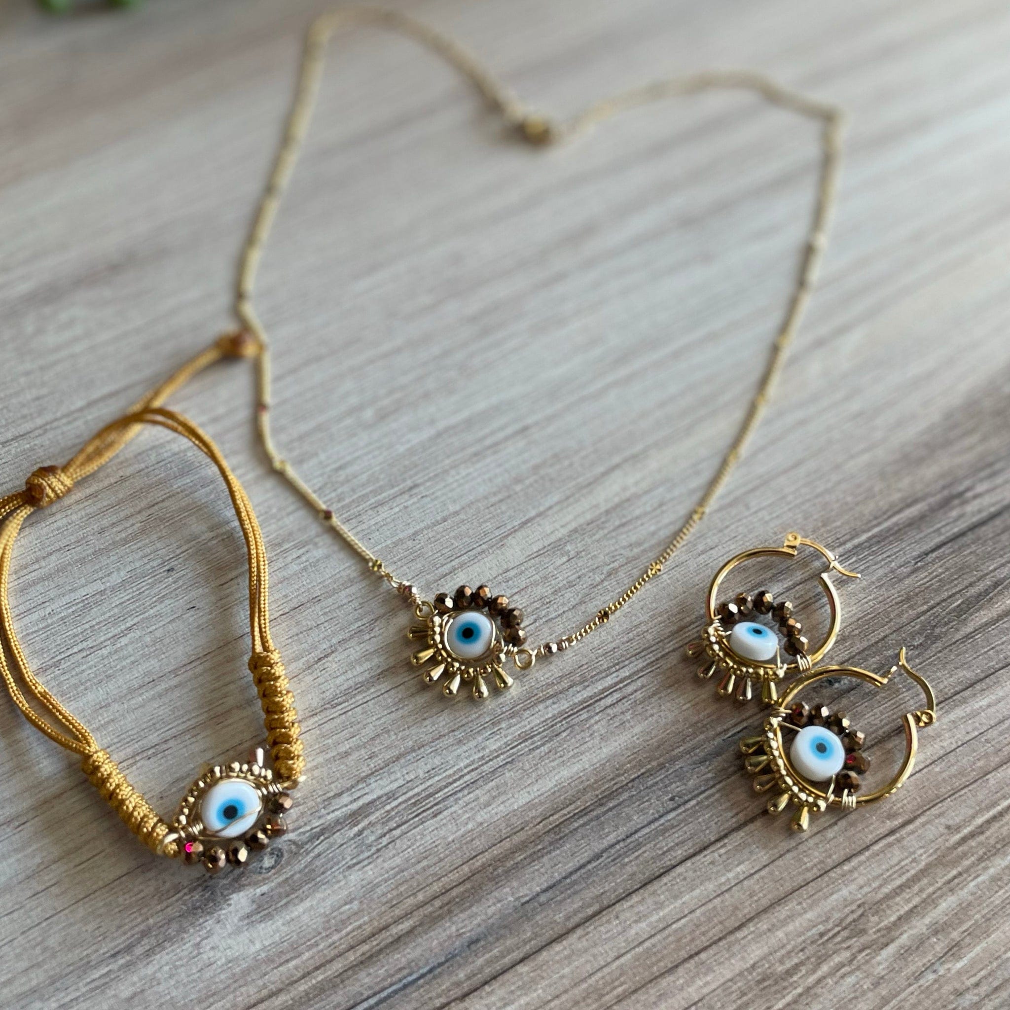 Evil Eye Necklace Set
