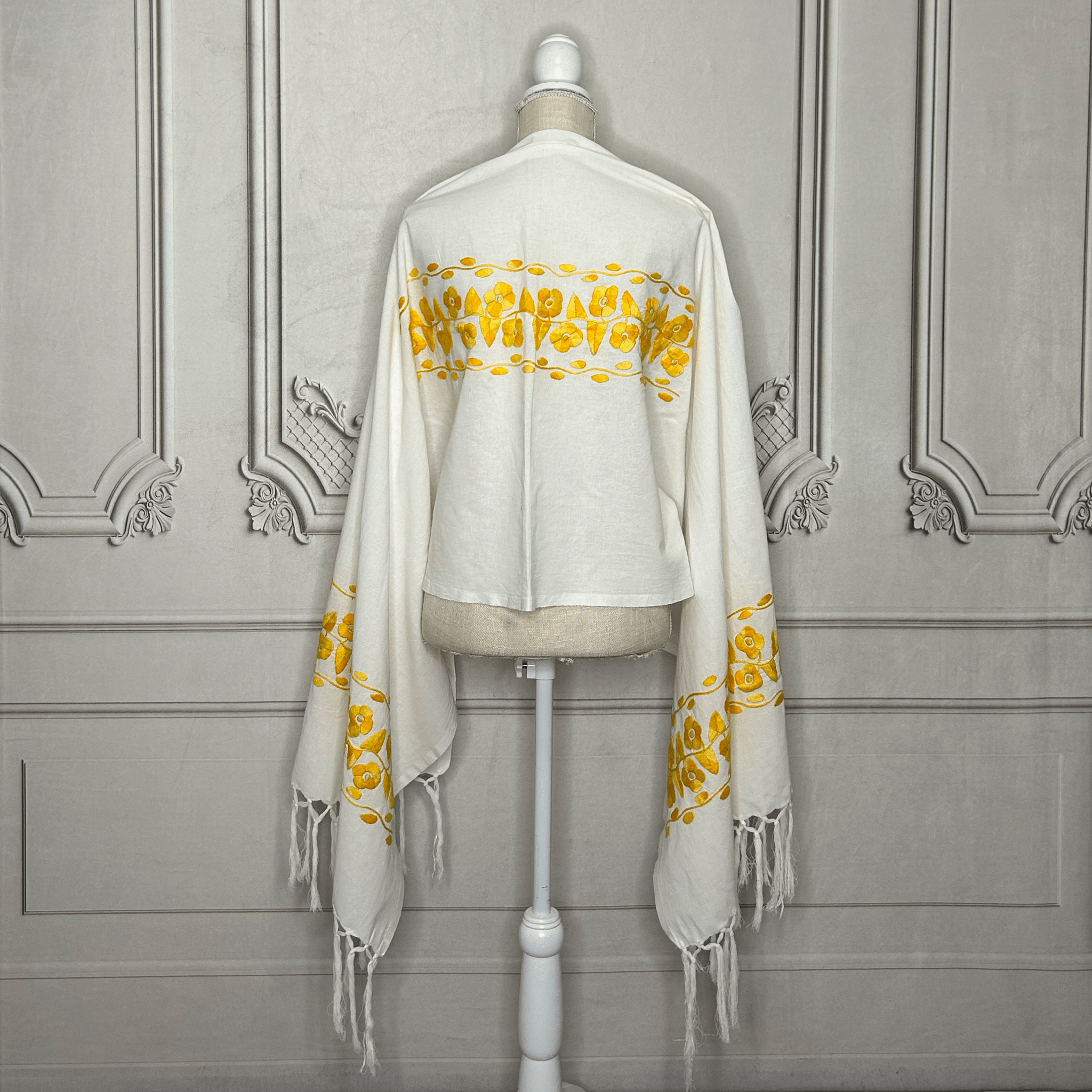 Floral Huautla Embroidered Shawl Floral Huautla Embroidered Shawl