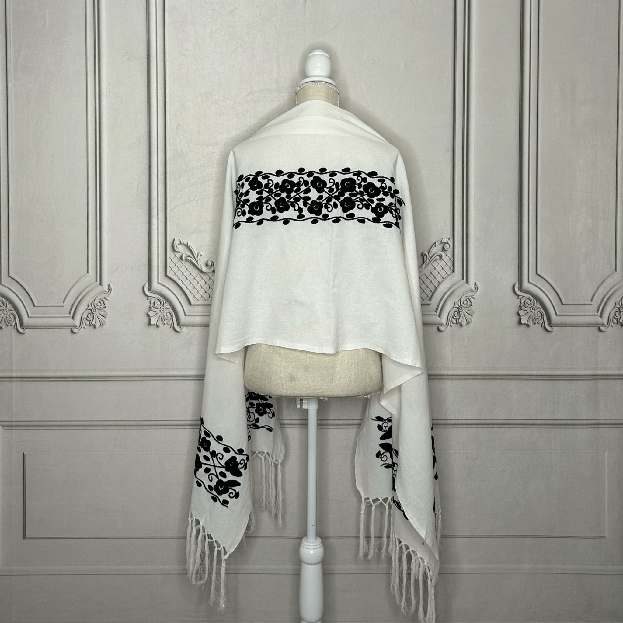 Floral Huautla Embroidered Shawl Floral Huautla Embroidered Shawl