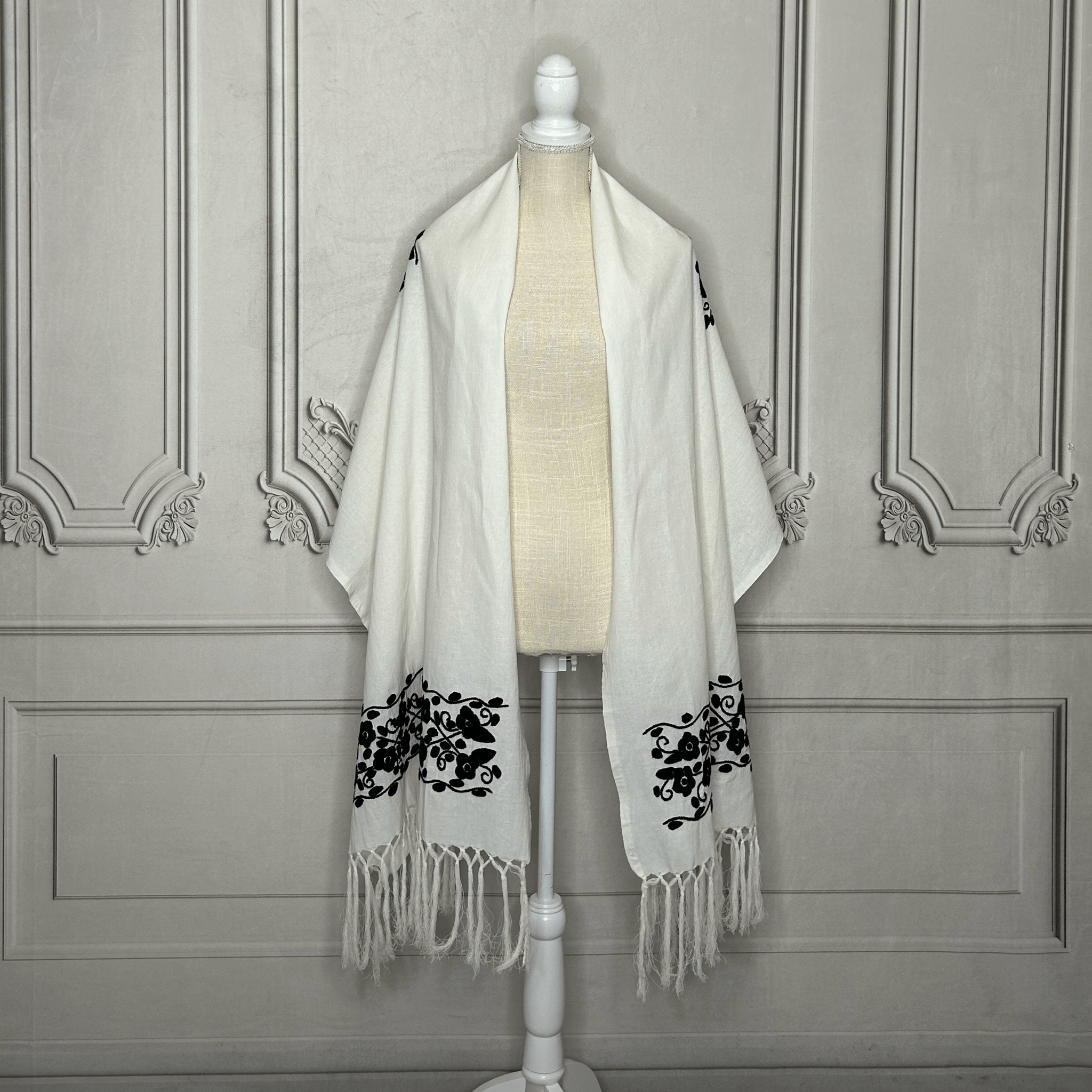 Floral Huautla Embroidered Shawl Floral Huautla Embroidered Shawl