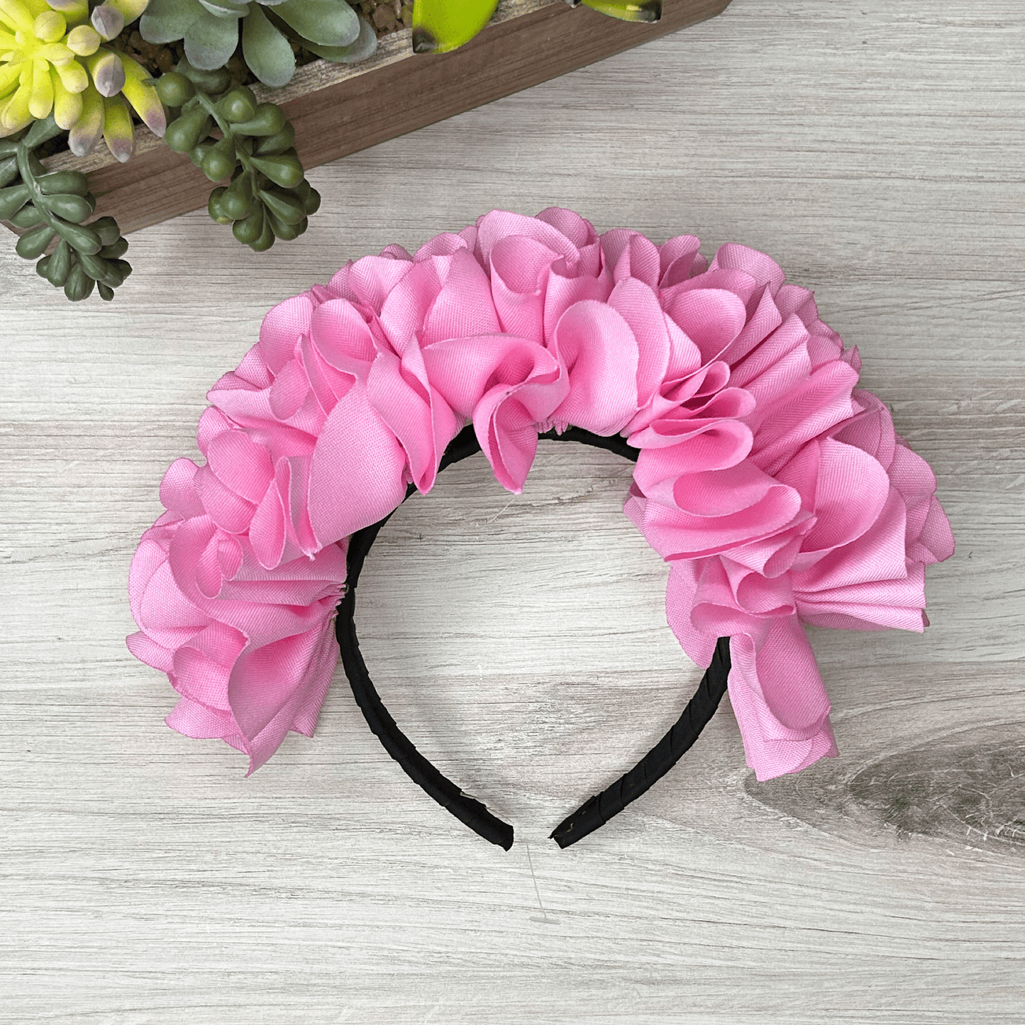 Floral Ribbon Headband - Adult