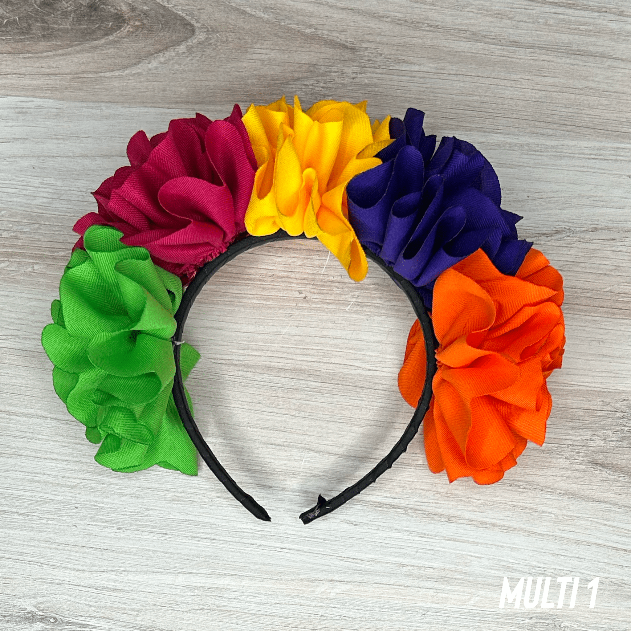 Floral Ribbon Headband - Adult