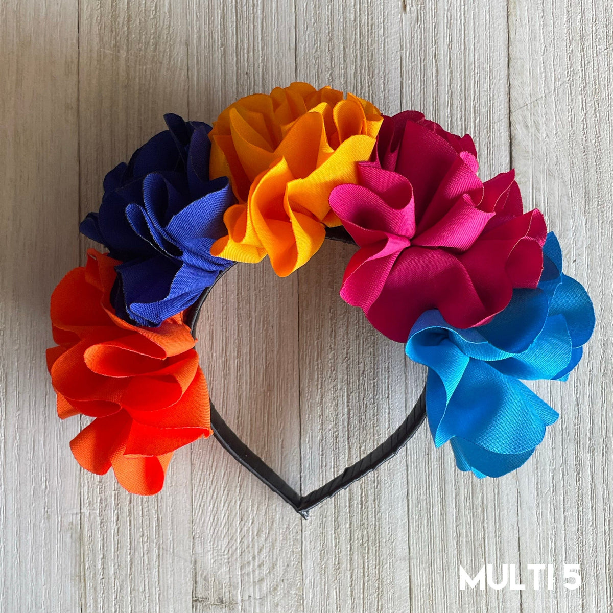 Floral Ribbon Headband - Child Floral Ribbon Headband - Child