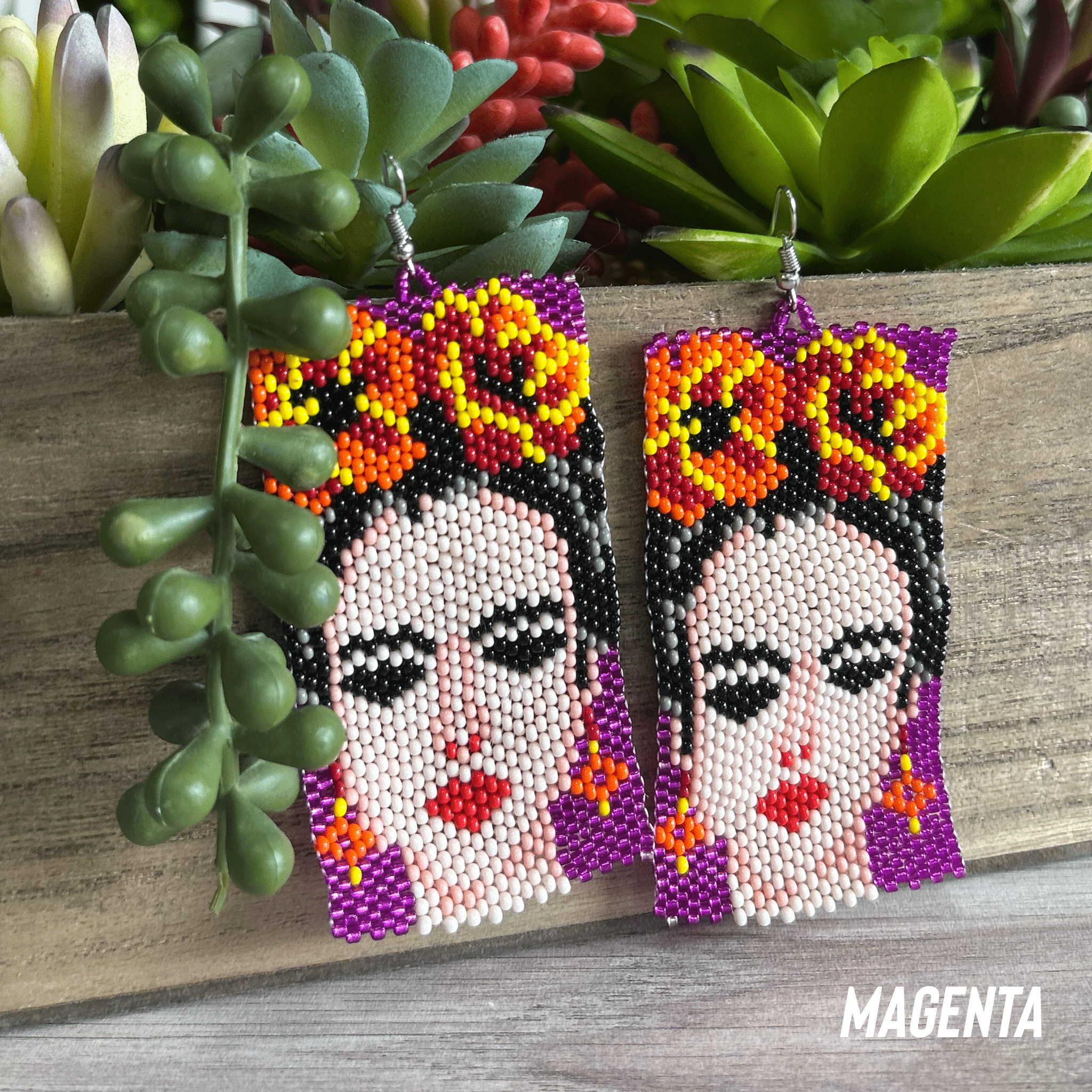 Frida Beaded Native American Earrings Frida Beaded Native American Earrings