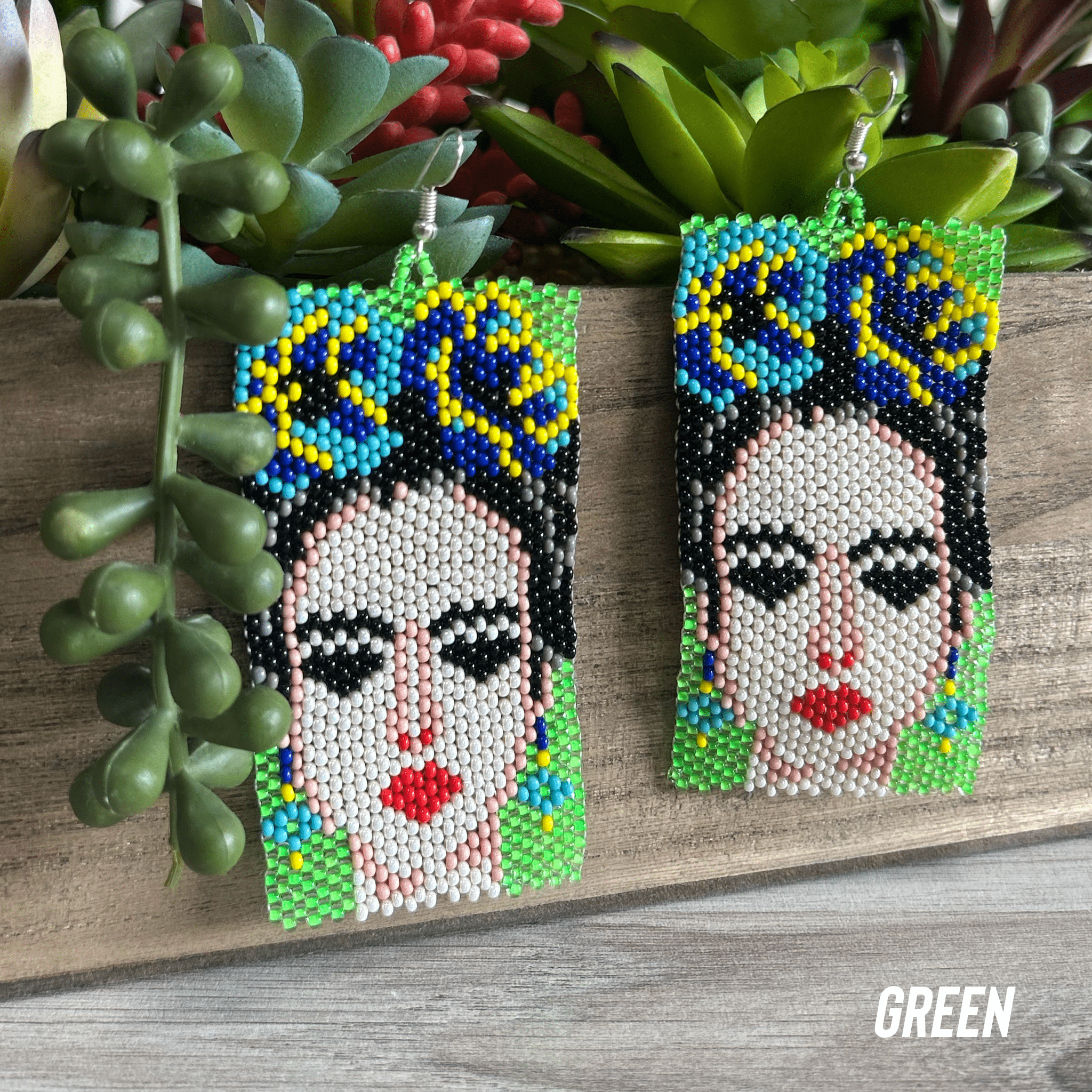 Frida Beaded Native American Earrings Frida Beaded Native American Earrings